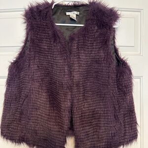 Faux fur vest